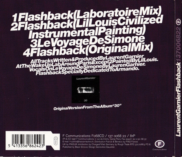Laurent Garnier - Flashback (CD) | Near Mint (NM) Near Mint (NM)