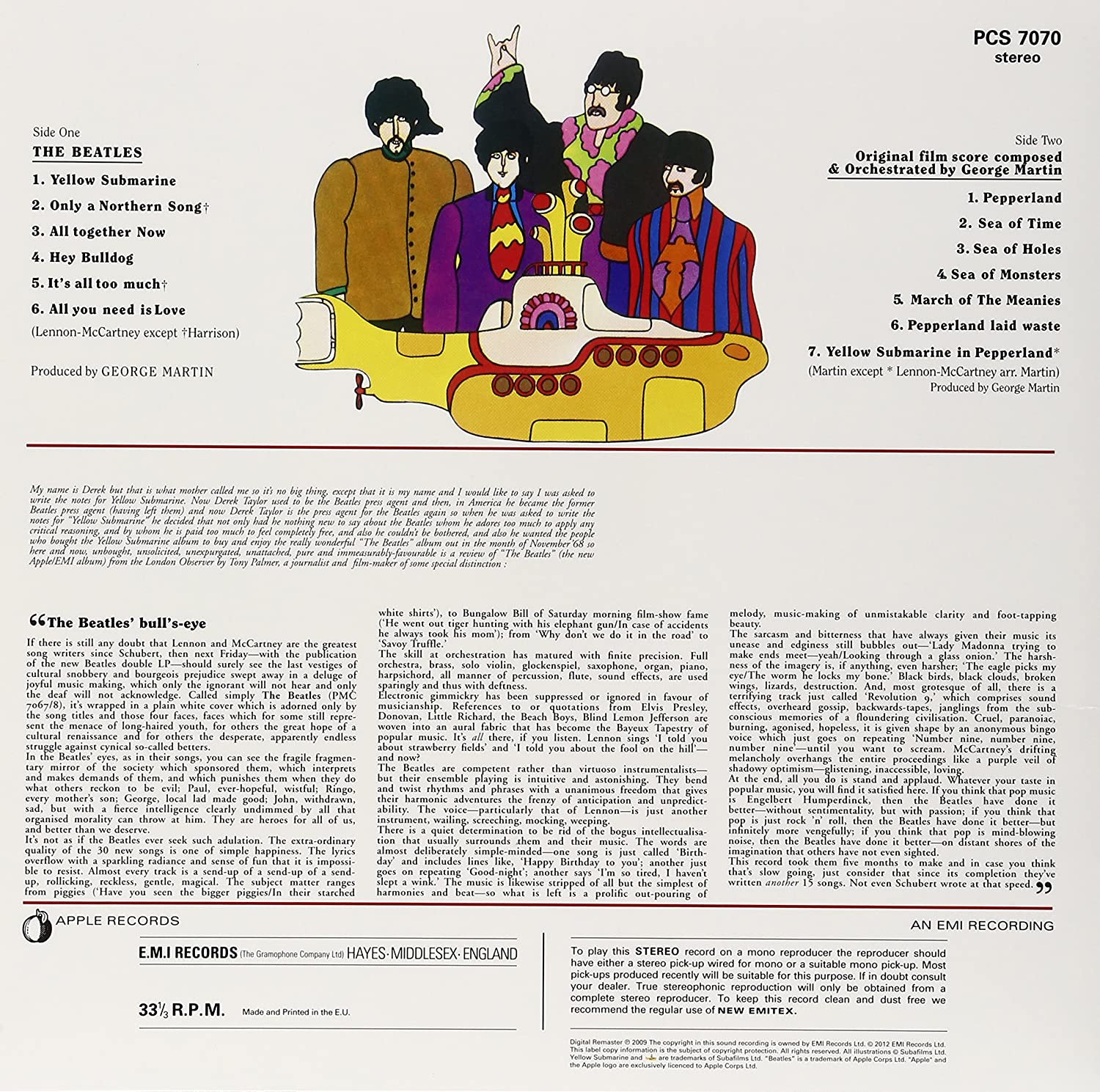 The Beatles - Yellow Submarine (180 Gram Vinyl, Remastered, Reissue) | Mint (M) Mint (M)