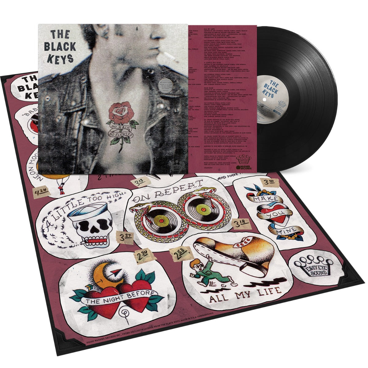 The Black Keys - No Rain, No Flowers ( Black VINYL w/Poster) | Mint (M) Mint (M)