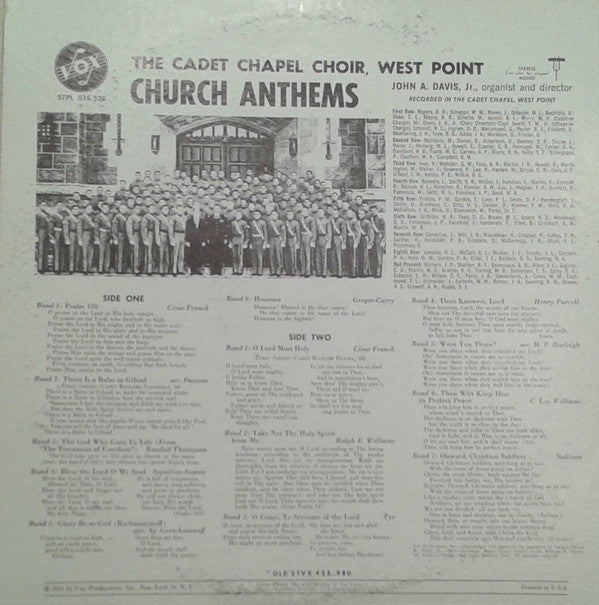 Church Anthems | Very Good Plus (VG+) Very Good (VG)