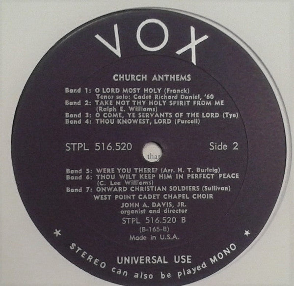Church Anthems | Very Good Plus (VG+) Very Good (VG)