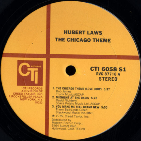 Hubert Laws - The Chicago Theme | Very Good Plus (VG+) Near Mint (NM)