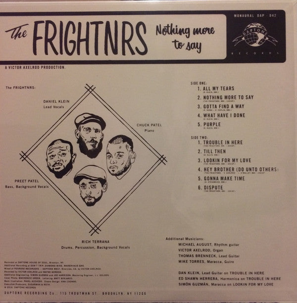 The Frightnrs - Nothing More To Say | Mint (M) Mint (M)