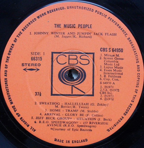 The Music People | Very Good Plus (VG+) Very Good Plus (VG+)