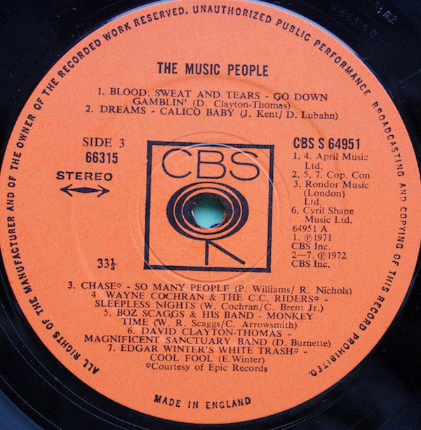 The Music People | Very Good Plus (VG+) Very Good Plus (VG+)