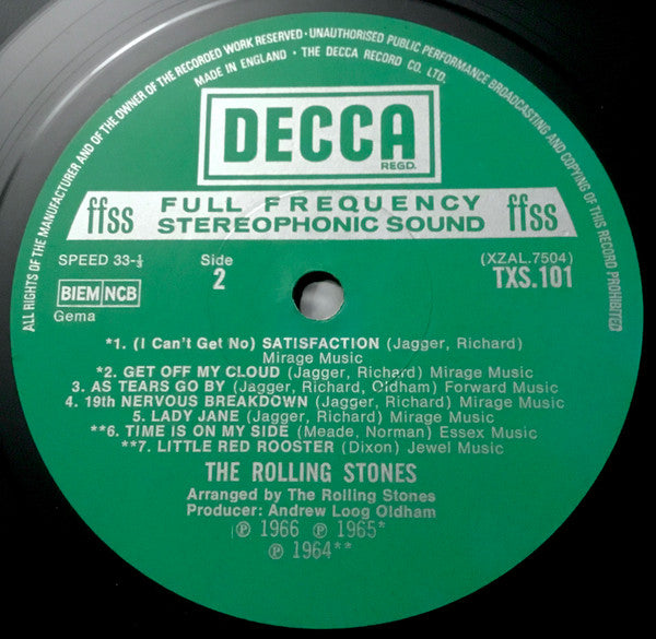 The Rolling Stones - Big Hits [High Tide And Green Grass] | Near Mint (NM) Near Mint (NM)