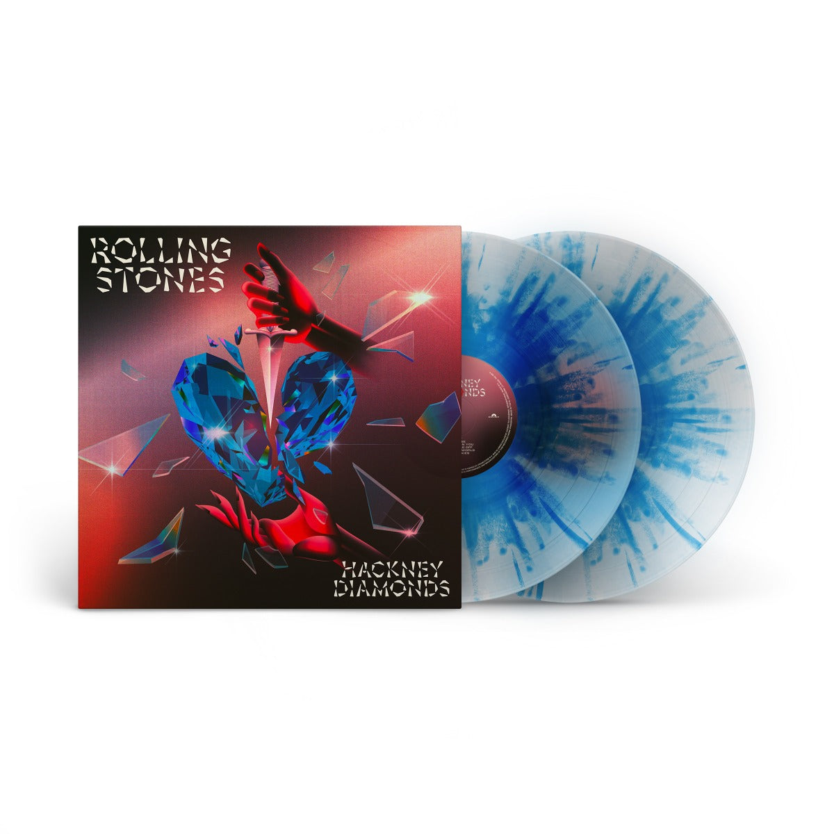 The Rolling Stones - Hackney Diamonds (1 Year Anniversary) (Limited Edition, Clear W/ Blue Splatter Colored Vinyl, 180 Gram Vinyl, Booklet) (2 Lp's) | Mint (M) Mint (M)