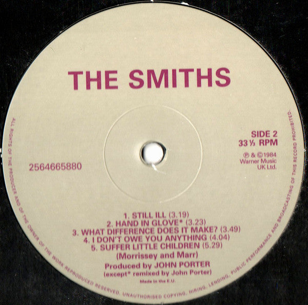 The Smiths The Smiths Warner Music UK Ltd. LP, Album, RE Mint (M) Mint (M)