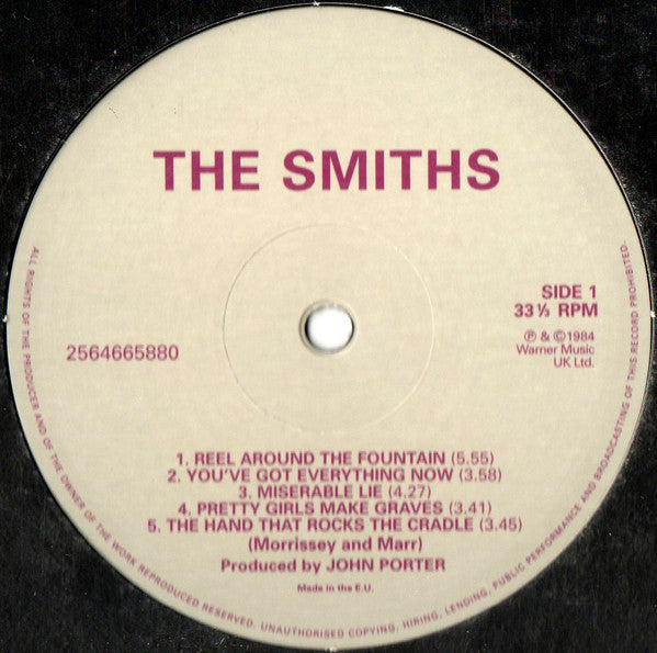 The Smiths The Smiths Warner Music UK Ltd. LP, Album, RE Mint (M) Mint (M)