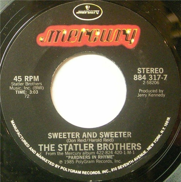 Sweeter And Sweeter / Amazing Grace | Mint (M) Near Mint (NM)