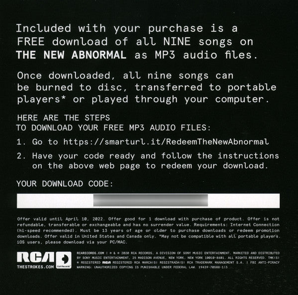 The Strokes - The New Abnormal | Mint (M) Mint (M)