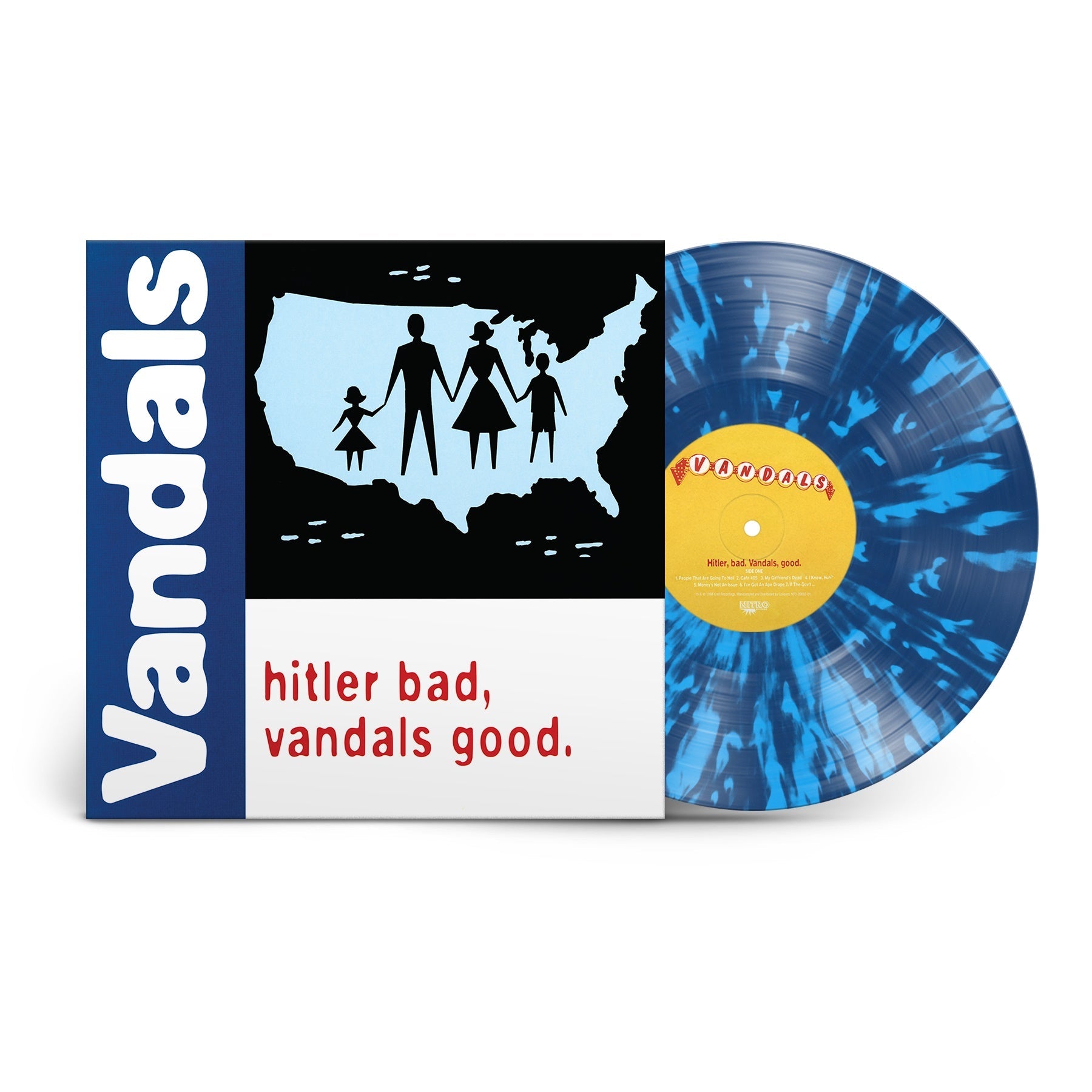Hitler Bad, Vandals Good. (25th Anniversary Edition) (Limited Edition, White/Blue Splatter) | Mint (M) Mint (M)