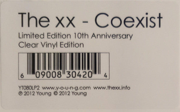 The XX - Coexist: 10th Anniversary (CLEAR VINYL) | Mint (M) Mint (M)