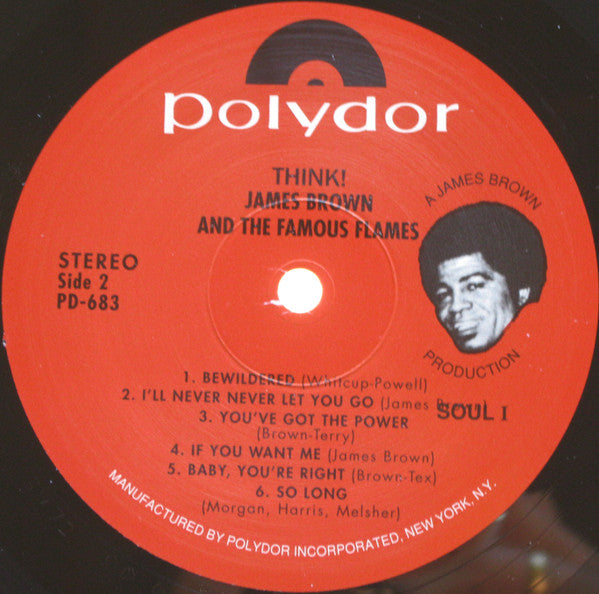 James Brown & The Famous Flames - Think! (VINYL) | Excellent+ (EX+) Excellent+ (EX+)