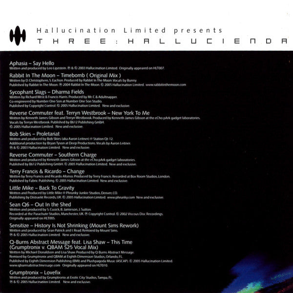 Hallucination Limited Presents: Three : Hallucienda | Mint (M) Mint (M)