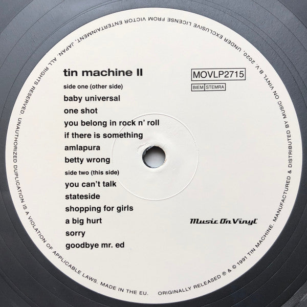 Tin Machine II | Mint (M) Mint (M)