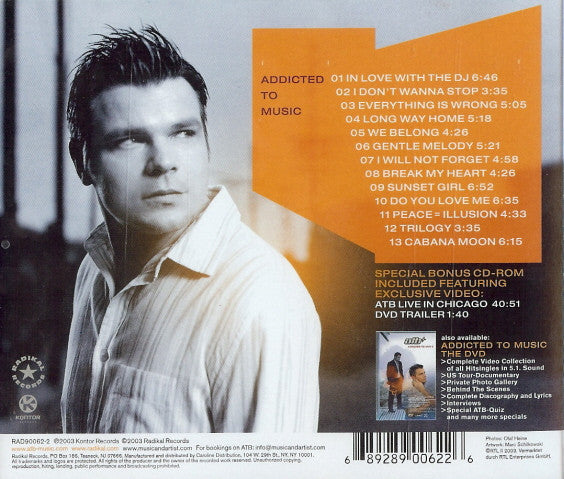 ATB - Addicted To Music (2xCD) | Excellent+ (EX+) Excellent+ (EX+)