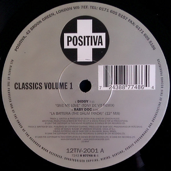 Various - Positiva Classics Volume 1 | Excellent (EX) Excellent (EX)