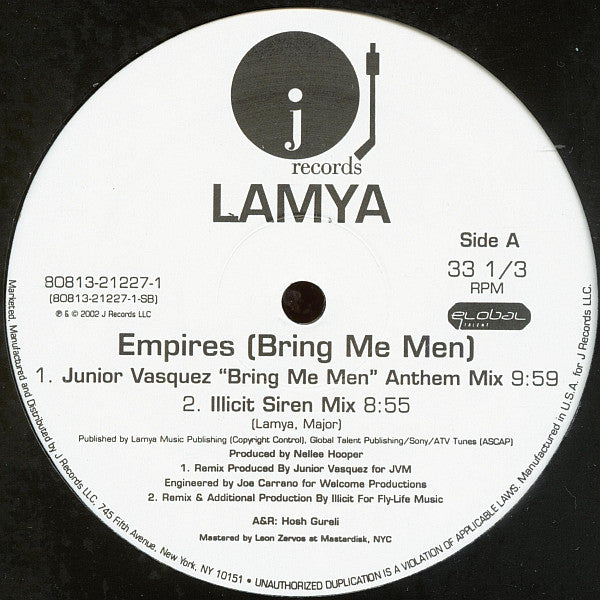 Lamya - Empires (Bring Me Men) (VINYL) | Near Mint (NM) Excellent (EX)