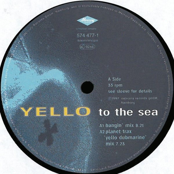 Yello - To The Sea (VINYL) | Very Good Plus (VG+) Excellent (EX)