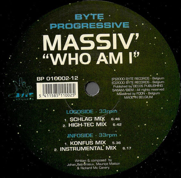 Massiv' - Who Am I | Very Good Plus (VG+) Very Good Plus (VG+)