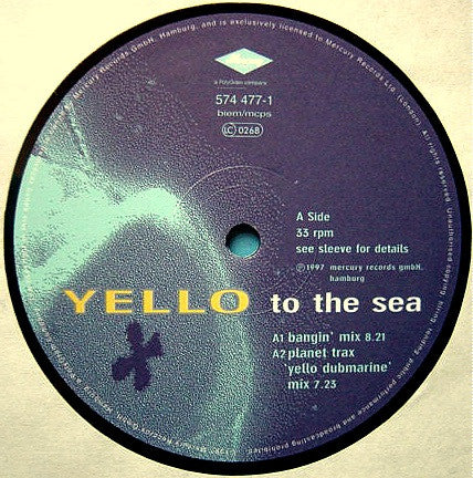 Yello - To The Sea (VINYL) | Very Good Plus (VG+) Excellent (EX)