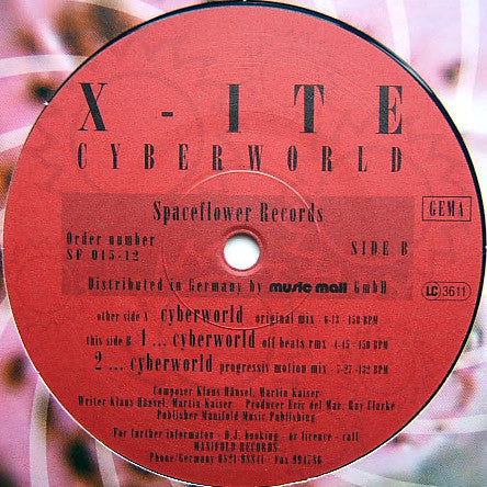 X-Ite - Cyberworld | Very Good (VG) Very Good Plus (VG+)