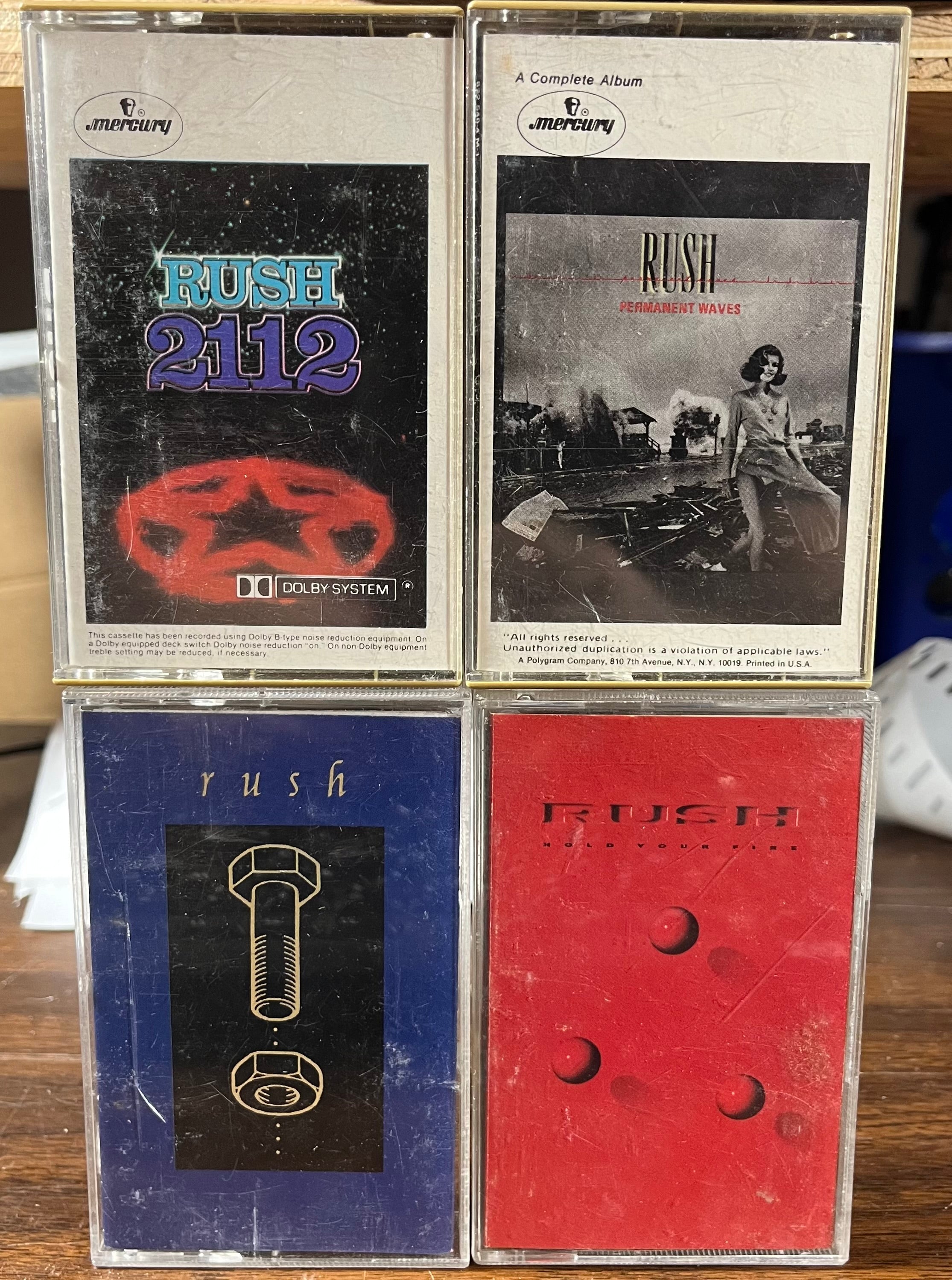 Rush - RUSH CASSETTE LOT OF 4 | Very Good Plus (VG+) Very Good Plus (VG+)