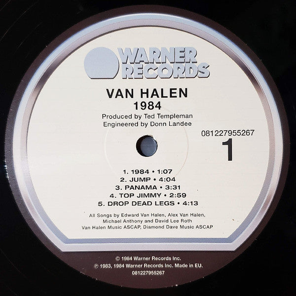 Van Halen 1984 Warner Records, Warner Records LP, Album, RE, RM, RP, 30t Mint (M) Mint (M)