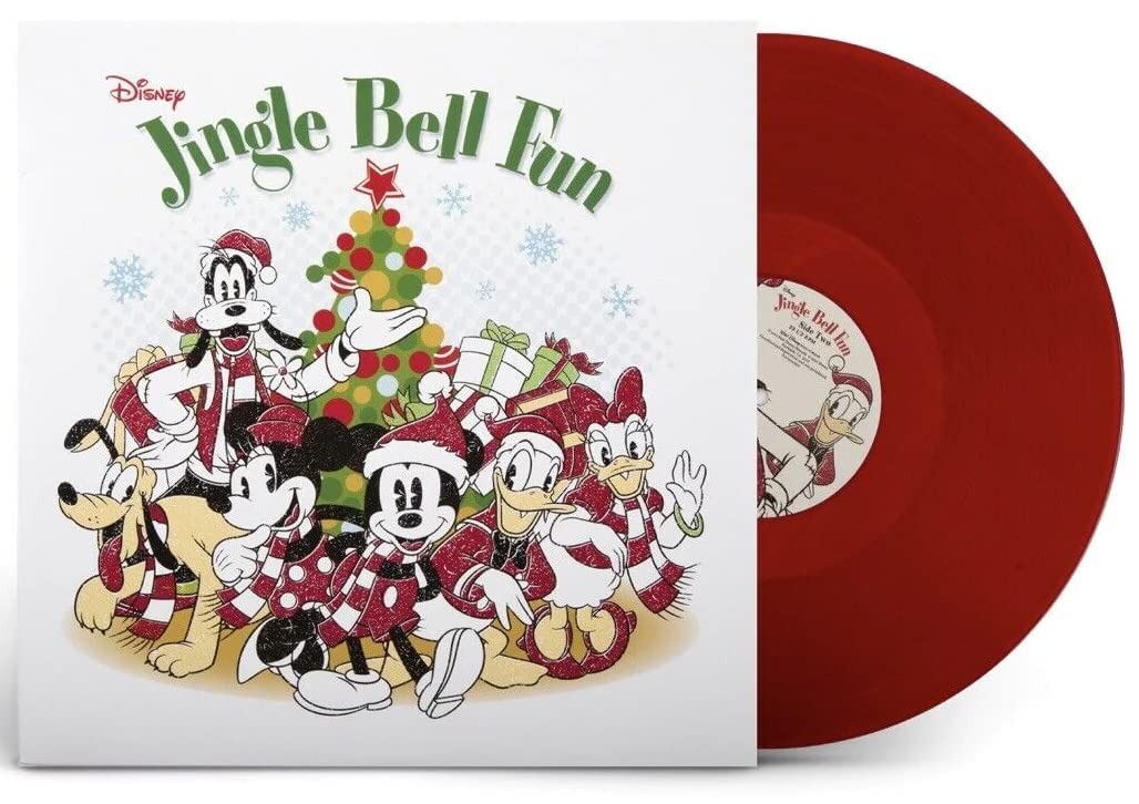 Disney Jingle Bell Fun (Limited Edition, Translucent Red Colored Vinyl, Collectible Poster) | Mint (M) Mint (M)
