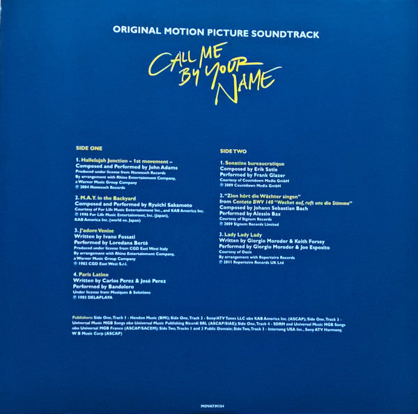 Call Me By Your Name (Original Motion Picture Soundtrack) | Mint (M) Mint (M)