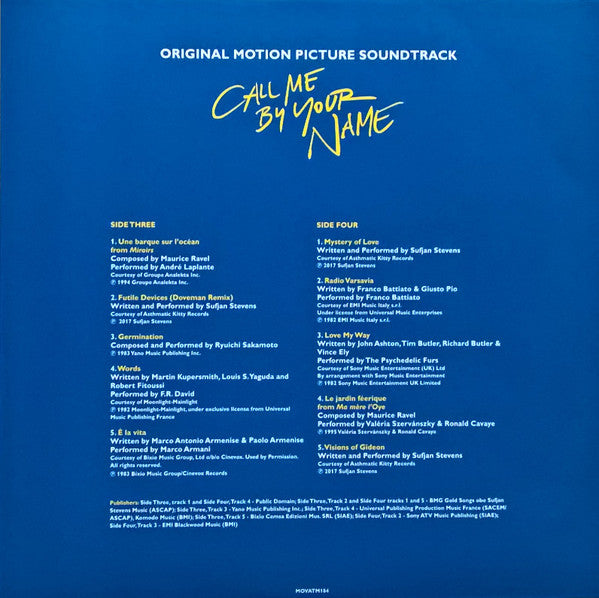 Call Me By Your Name (Original Motion Picture Soundtrack) | Mint (M) Mint (M)