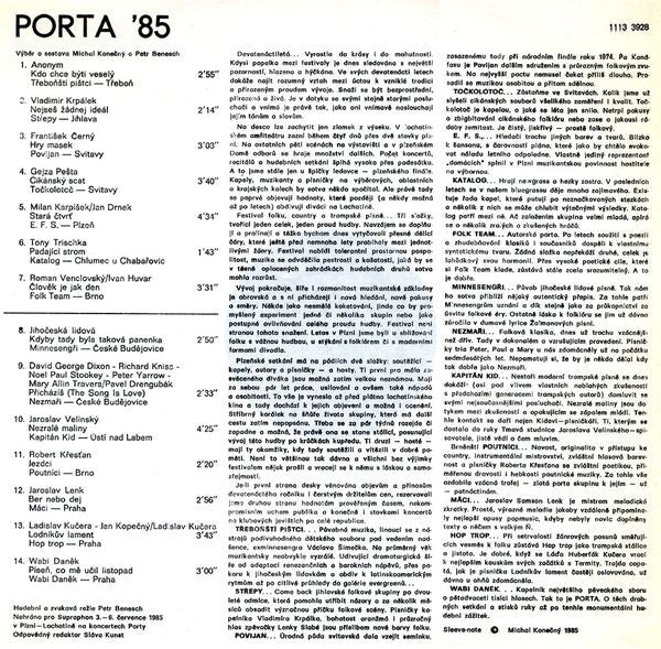 Porta '85 | Near Mint (NM) Near Mint (NM)