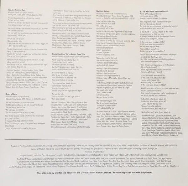 We Are Not For Sale (Songs Of Protest By The NC Music Love Army) | Mint (M) Mint (M)
