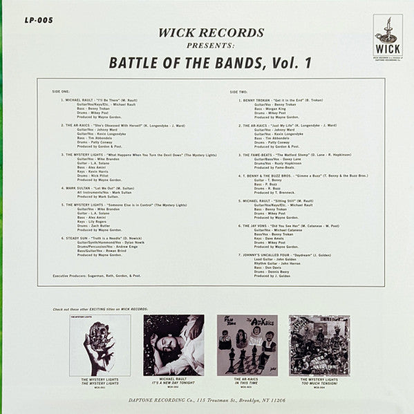 Wick Records Presents - Battle Of The Bands Vol. 1 | Mint (M) Mint (M)