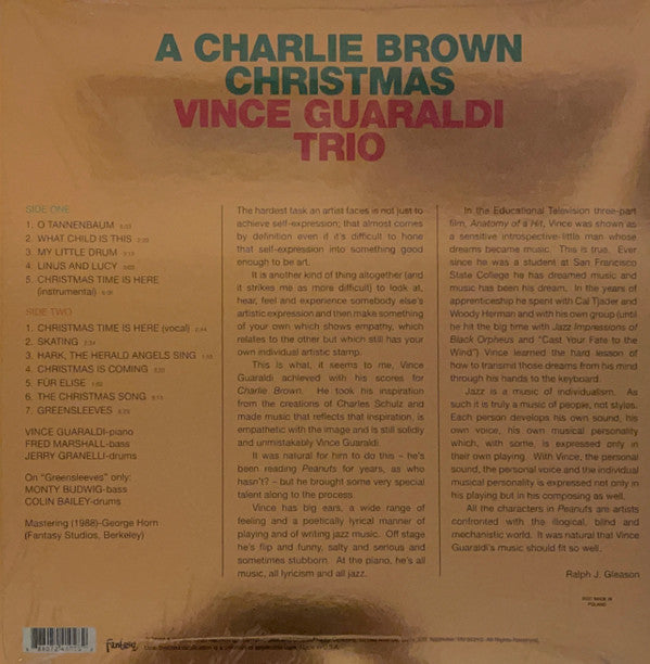 Vince Guaraldi Trio - A Charlie Brown Christmas (VINYL) | Mint (M) Mint (M)