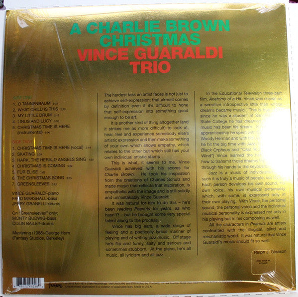 Vince Guaraldi Trio - A Charlie Brown Christmas (VINYL) | Mint (M) Mint (M)