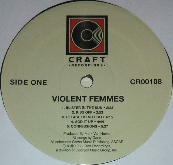 Violent Femmes Violent Femmes Craft Recordings LP, Album, RE, RM, 180 Mint (M) Mint (M)