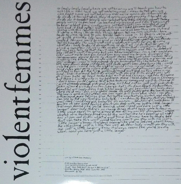 Violent Femmes - Violent Femmes | Mint (M) Mint (M)