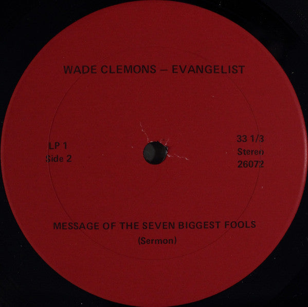 Wade Clemons With Jerry Dot Alverson - The Seven Biggest Fools | Very Good Plus (VG+) Near Mint (NM)