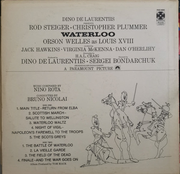 Nino Rota - Waterloo (Original Soundtrack Recording) (VINYL) | Near Mint (NM) Near Mint (NM)