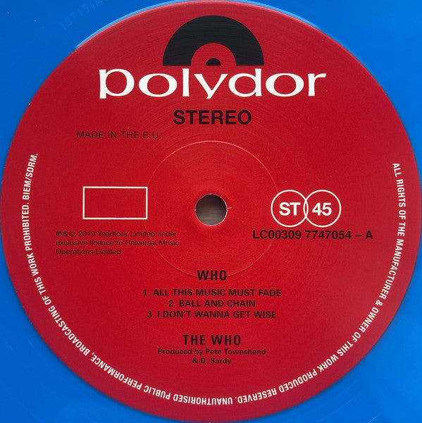 The Who - Who (2xVINYL) | Near Mint (NM) Near Mint (NM)
