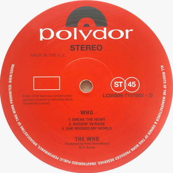 The Who - Who (2xVINYL) | Near Mint (NM) Near Mint (NM)