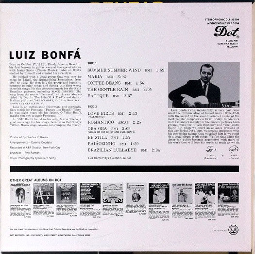 Luiz Bonfá - Luiz Bonfá (VINYL) | Very Good Plus (VG+) Near Mint (NM)