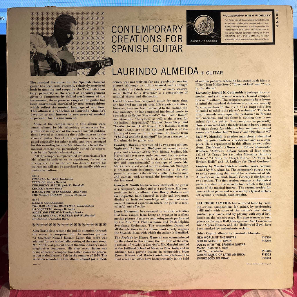 Laurindo Almeida - Contemporary Creations For Spanish Guitar | Very Good (VG) Excellent (EX)