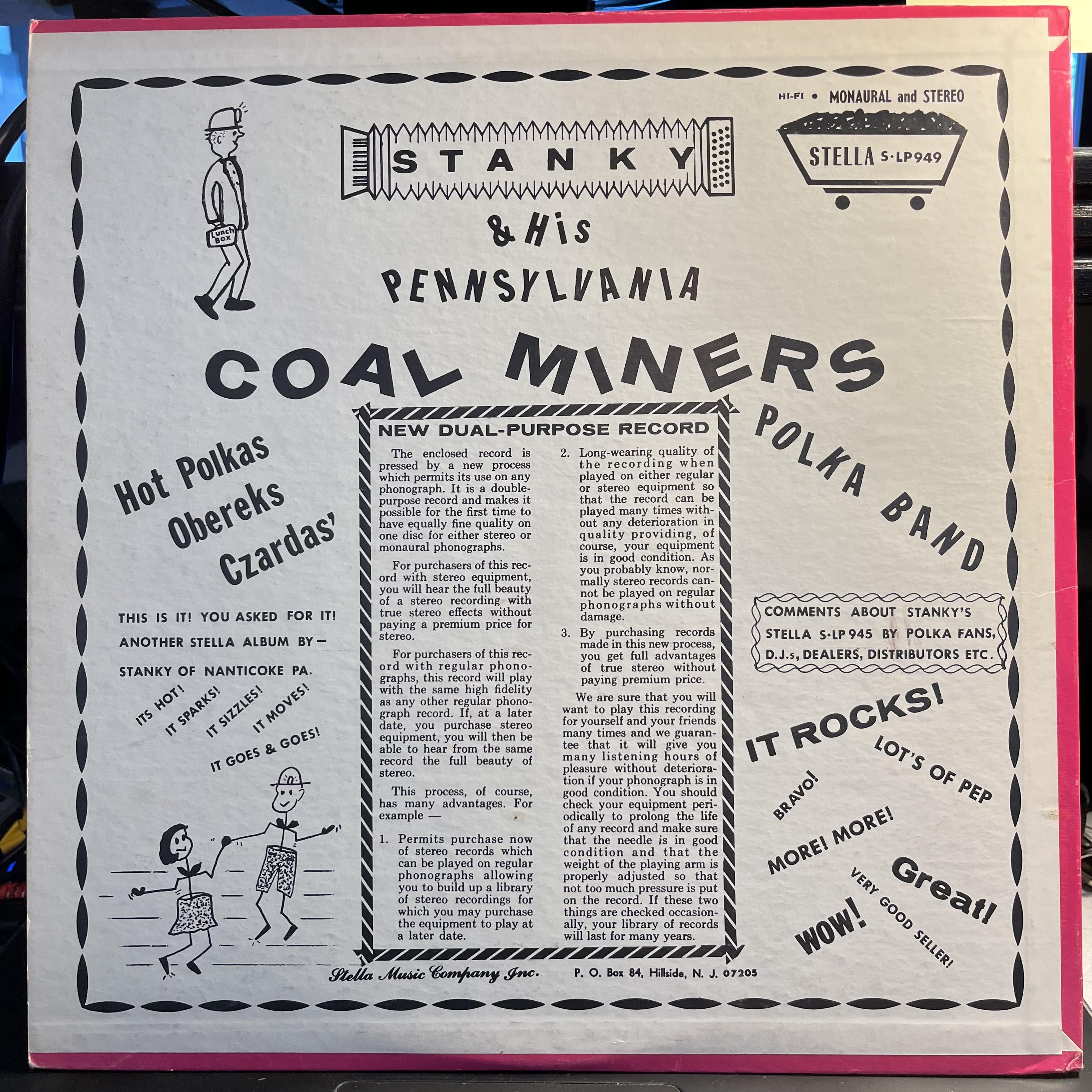 Stanky And His Pennsylvania Coal Miners Polka Band | Excellent (EX) Excellent (EX)