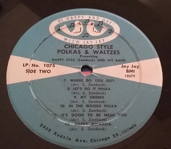 Happy Stas (Zombeck) And His Band - Chicago Style Polkas & Waltzes | Very Good Plus (VG+) Near Mint (NM)
