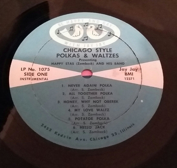 Happy Stas (Zombeck) And His Band - Chicago Style Polkas & Waltzes | Very Good Plus (VG+) Near Mint (NM)