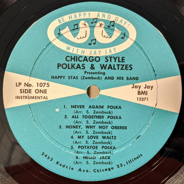 Happy Stas (Zombeck) And His Band - Chicago Style Polkas & Waltzes | Very Good Plus (VG+) Near Mint (NM)