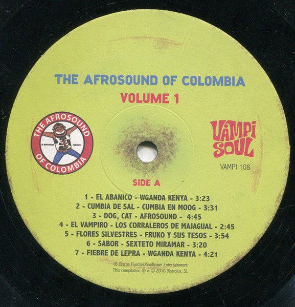The Afrosound Of Colombia Volume 1 *LIGHT CREASE*(3xVINYL) | Mint (M) Excellent+ (EX+)
